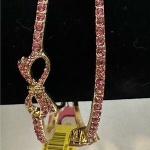 Betsey Johnson Pink Bangle Bracelets